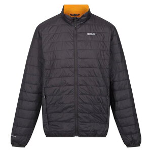 ���K�b�^ �����Y �A�E�^�[ �W���P�b�g�E�u���]�� �L���e�B���O Regatta Mens Hillpack Quilted Insulated Jacket Ash And Orange Pepper �A�b�V��