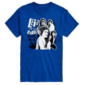 �A�j���L�����N�^�[ �����Y �g�b�v�X T�V���c �g�[�� �O���t�B�b�N Licensed Character Big & Tall Star Wars Leia & The Rebels Graphic Tee Royal Blue �u���[