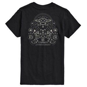 �X�^�[ �E�H�[�Y �����Y �g�b�v�X T�V���c �g�[�� �O���t�B�b�N Big & Tall Star Wars The Mandalorian Grogu Celestial Graphic Tee Black �u���b�N