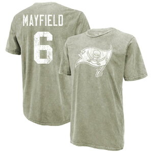 �}�W�F�X�e�B�b�N �����Y �g�b�v�X T�V���c Men's Majestic Threads Baker Mayfield Moss Green Tampa Bay Buccaneers Mineral Wash Name & Number T-Shirt Buc Multi �}���`�J���[