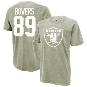 �}�W�F�X�e�B�b�N �����Y �g�b�v�X T�V���c Men's Majestic Threads Brock Bowers Moss Green Las Vegas Raiders Mineral Wash Name & Number T-Shirt Lvr Multi �}���`�J���[