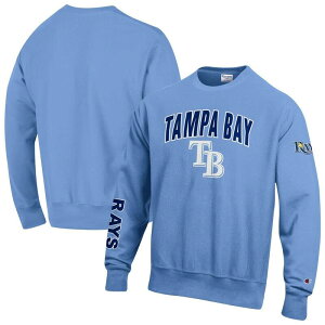 �`�����s�I�� �����Y �A�E�^�[ �p�[�J�[�E�X�E�F�b�g �V���c Men's Champion Light Blue Tampa Bay Rays Reverse Weave Chenille Sweatshirt Ray Light �u���[