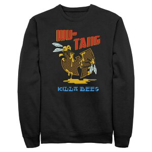 �A�j���L�����N�^�[ �����Y �g�b�v�X T�V���c �t���[�X Licensed Character Men's Wu-Tang Clan Killer Bees Long Sleeve Fleece Black �u���b�N