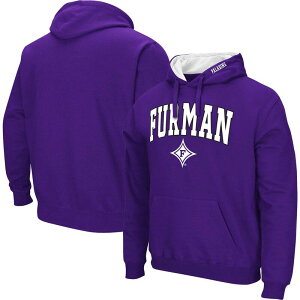 �R���V�A�� �����Y �A�E�^�[ �p�[�J�[�E�X�E�F�b�g ���S Men's Colosseum Purple Furman Paladins Arch & Logo 3.0 Pullover Hoodie Nc2 Purple �p�[�v��