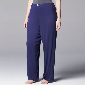 ���F���E�H�� ���f�B�[�X �A���_�[�E�F�A �i�C�g�E�F�A �v���X�T�C�Y �p���c Plusize Simply Vera Wang Pajamas: Basic Luxury Pajama Pants Navy �l�C�r�[