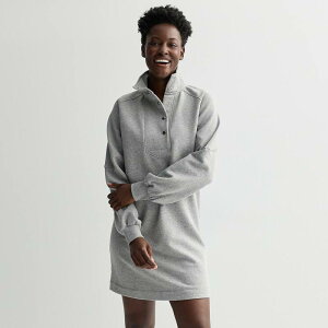 �\�m�} ���f�B�[�X �A�E�^�[ �p�[�J�[�E�X�E�F�b�g �V���c Women'sonoma Goods For Life Sweatshirt Dress Dovetail Heather �w�U�[