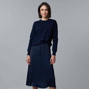 ���F���E�H�� ���f�B�[�X �g�b�v�X �����s�[�X �Z�[�^�[ Women'simply Vera Wang Tucked Mixed Media Sweater Dress Liberty Navy �l�C�r�[