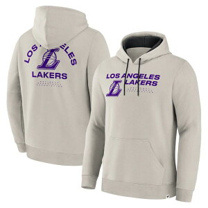 �t�@�i�e�B�N�X �����Y �A�E�^�[ �p�[�J�[�E�X�E�F�b�g Men's Fanatics Off White Los Angeles Lakers Crossover Collection Blocked Shot Premium Pullover Hoodie Lak Beige �x�[�W��