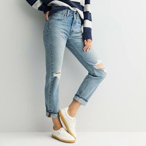 ���[�o�C�X ���f�B�[�X �{�g���X �f�j���p���c �X�g���[�g �W�[���Y Women's Levi's 501 High-Rise Straight Leg Jeans Plan To Stay