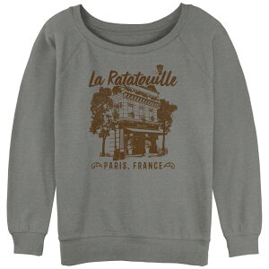 �f�B�Y�j�[ ���f�B�[�X �g�b�v�X T�V���c �p�C�� Disney's Ratatouille Juniors' Paris Bistro Slouchy Terry Gray Heather �O���[