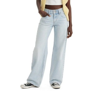 ���[�o�C�X ���f�B�[�X �{�g���X �f�j���p���c �W�[���Y Levi's Women's Levi �f superlow Loose Straight-Leg Jeans Abraided Art
