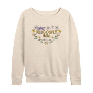�A�j���L�����N�^�[ ���f�B�[�X �g�b�v�X T�V���c �p�C�� Licensed Character Women's Gilmore Girls Dragonfly Inn French Terry Long Sleeve Tee Birch