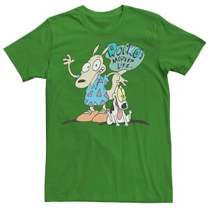�A�j���L�����N�^�[ �����Y �g�b�v�X T�V���c Licensed Character Men's Nickelodeon Rocko's Modern Life Show Intro Tee Kelly