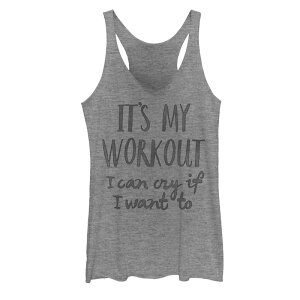 �A���u�����f�b�h ���f�B�[�X �g�b�v�X T�V���c Unbranded Juniors' It's My Workout Racerback Tank Top Gray Heather �O���[