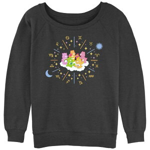 �A�j���L�����N�^�[ ���f�B�[�X �g�b�v�X T�V���c �p�C�� Licensed Character Juniors' Care Bears Horoscopeslouchy Terry Charcoal Heather �`���R�[��