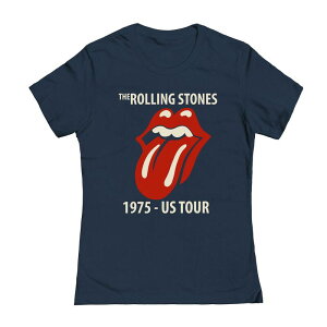 �A�j���L�����N�^�[ ���f�B�[�X �g�b�v�X T�V���c �O���t�B�b�N Licensed Character Juniors' Rolling Stones Tongue 75 Graphic Tee Navy �l�C�r�[