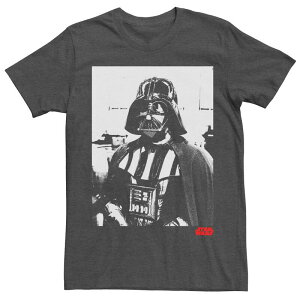 �A�j���L�����N�^�[ �����Y �g�b�v�X T�V���c ���B���e�[�W Licensed Character Men'star Wars Darth Vader Vintage Photograph Tee Charcoal Heather �`���R�[��