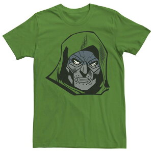 �A�j���L�����N�^�[ �����Y �g�b�v�X T�V���c Licensed Character Men's Marvel Fantastic Four Doctor Doom Big Face Tee Kelly