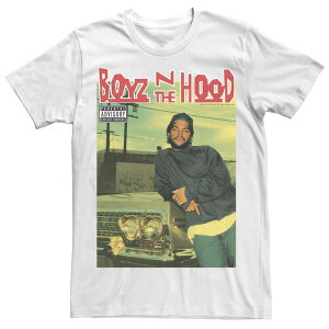 �A�j���L�����N�^�[ �����Y �g�b�v�X T�V���c �g�[�� ���S Licensed Character Big & Tall Boyz N The Hoodarrin Doughboy Album Cover Logo Tee White �z���C�g