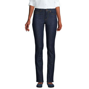 �����Y�G���h ���f�B�[�X �{�g���X �f�j���p���c �X�g���[�g �W�[���Y Women's Lands' End Mid-Rise Straight Leg Jeans Riverinse