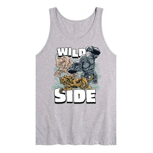 �A�j���L�����N�^�[ �����Y �g�b�v�X T�V���c �O���t�B�b�N Licensed Character Men's Transformers Wild Side Graphic Tank Top Gray �O���[