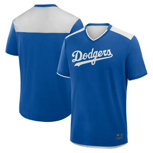 �t�@�i�e�B�N�X �����Y �g�b�v�X T�V���c V�l�b�N Men's Fanatics Royalos Angeles Dodgers Walk Off V-Neck T-Shirt Lad Blue �u���[