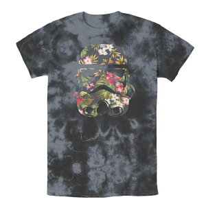 �A�j���L�����N�^�[ �����Y �g�b�v�X T�V���c �t�����[�� �v�����g �t�����[ Licensed Character Men'star Wars Tropical Stormtrooper Floral Printee Black Charcoal �u���b�N