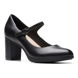 �N���[�N�X ���f�B�[�X �V���[�Y �p���v�X ���U�[ Clarks Bayla Nora Women's Leather Maryjane Shoes Black �u���b�N