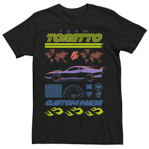 �A�j���L�����N�^�[ �����Y �g�b�v�X T�V���c �O���t�B�b�N Licensed Character Men's Fast & Furiouspy Racers Team Toretto Customade Graphic Tee Black �u���b�N