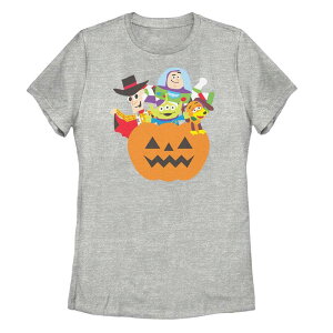 �f�B�Y�j�[ �s�N�T�[ ���f�B�[�X �g�b�v�X T�V���c Disney / Pixar's Toy Story Juniors' Pumpkin Surprise Group Shotee Athletic Heather �w�U�[