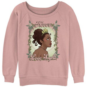 �f�B�Y�j�[ ���f�B�[�X �A�E�^�[ �p�[�J�[�E�X�E�F�b�g �p�C�� �V���c �O���t�B�b�N Disney's Princesses Juniors' Never Lose Sight Slouchy Terry Graphic Sweatshirt Desert Pink �s���N