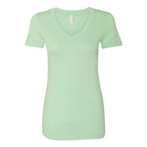 �t���\ ���f�B�[�X �g�b�v�X T�V���c V�l�b�N Floso Next Level Women ´ s Ideal V-Neck T-Shirt Mint �~���g