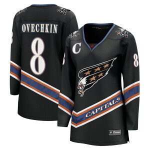 �t�@�i�e�B�N�X ���f�B�[�X �g�b�v�X T�V���c �L���b�v �W���[�W�[ Women's Fanatics Alexander Ovechkin Black Washington Capitalspecial Edition 2.0 Breakaway Player Jersey Cap Black �u���b�N
