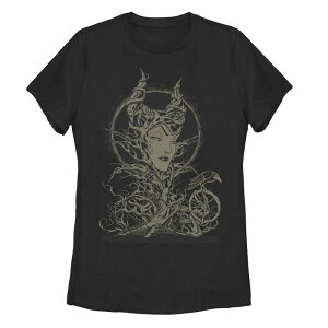 �f�B�Y�j�[ ���f�B�[�X �g�b�v�X T�V���c Disney'sleeping Beauty Maleficent Juniors' Crow Branches Tee Black �u���b�N