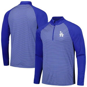 �A���u�����f�b�h �����Y �g�b�v�X T�V���c Unbranded Men's Levelwearoyalos Angeles Dodgers Charter Striped Raglan Quarter-Zip Top Lad Blue �u���[