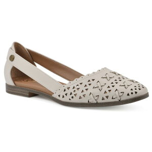 �z���C�g�}�E���e�� ���f�B�[�X �V���[�Y �T���_�� White Mountainobler Women's Pointed Toe Flats Eggshell Smooth �z���C�g