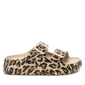 �L�V�^�C ���f�B�[�X �V���[�Y �T���_�� Women's Rubber Flat Sandals By XTI 142550 Leopard �A�j�}��