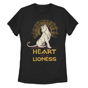 �f�B�Y�j�[ ���f�B�[�X �g�b�v�X T�V���c Juniors' Disney's The Lion King Nala Heart Of A Lioness Tee Shirt Black �u���b�N