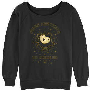 �f�B�Y�j�[ ���f�B�[�X �g�b�v�X T�V���c �p�C�� �O���t�B�b�N Disney's Wish Juniors' Stars Are There To Guide Uslouchy Terry Graphic Pullover Black �u���b�N