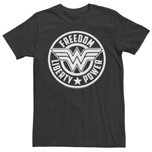 �A�j���L�����N�^�[ �����Y �g�b�v�X T�V���c Licensed Character Men's DComics Wonder Woman Freedom Tee Black �u���b�N