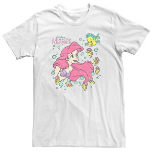 �A�j���L�����N�^�[ ���f�B�[�X �g�b�v�X T�V���c Licensed Character Disney Princesses Juniors' Ariel And Friends Tee White �z���C�g