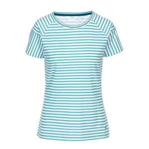 �g���X�p�X ���f�B�[�X �g�b�v�X T�V���c Trespass Womens/Ladies Ani T-Shirt Aquamarine Stripe �X�g���C�v