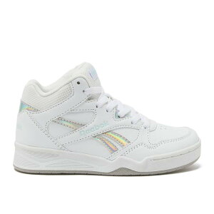 ���[�{�b�N ���f�B�[�X �V���[�Y �X�j�[�J�[ Reebok Mid Preschool Boys' Sneakers White Iridescent �z���C�g