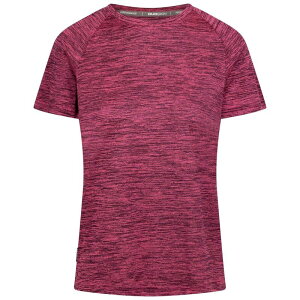 �g���X�p�X ���f�B�[�X �g�b�v�X T�V���c Trespass Womens/Ladieselinne Duo Skin Active Top Cassis Marl �}�[��