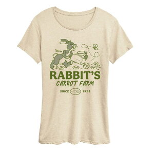 �f�B�Y�j�[ ���f�B�[�X �g�b�v�X T�V���c �O���t�B�b�N Women's Disney's Winnie The Pooh Rabbit's Carrot Farm Since 1925 Graphic Tee Beige �x�[�W��