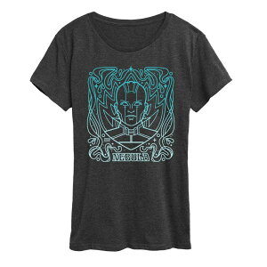 �}�[�x�� ���f�B�[�X �g�b�v�X T�V���c �O���t�B�b�N Women's Marvel Guardians Of The Galaxy Nebula Nouveau Graphic Tee Heather Charcoal �`���R�[��