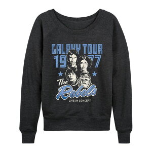 �X�^�[ �E�H�[�Y ���f�B�[�X �g�b�v�X T�V���c �p�C�� Women'star Wars The Rebels Galaxy Tour 1977 French Terry Long Sleeve Tee Heather Charcoal �`���R�[��