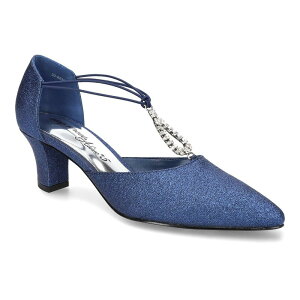 yz C[W[Xg[g fB[X pvX V[Y Easy Street Moonlight Women's Rhinestone Evening Pumps Navy Glttr