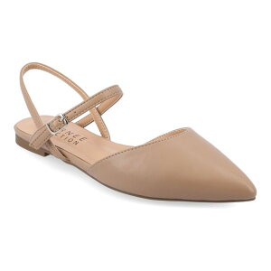 �W�����l �R���N�V���� ���f�B�[�X �V���[�Y �T���_�� Journee Collection Martine Women'superNatural Shades Tru Comfort Foam Dress Flats Mocha ���J