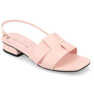 �W�����l �R���N�V���� ���f�B�[�X �V���[�Y �T���_�� �q�[�� Journee Collection Tabatha Women's Tru Comfort Foam Low Covered Block Heel Sandals Pink �s���N